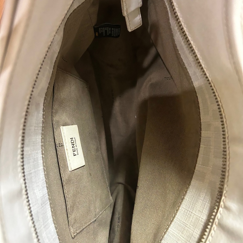 Authentic FENDI Off White Zucca Coated Canvas totebag - Picture 14 of 16